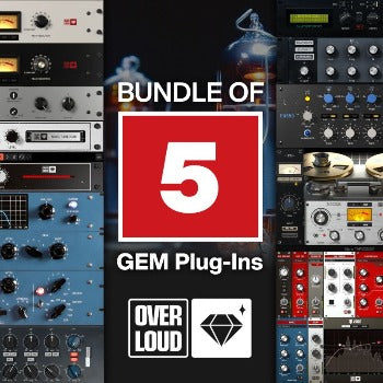 The Gem plug-ins are the Overloud emulations of legendary studio processors, extended beyond the original hardware.