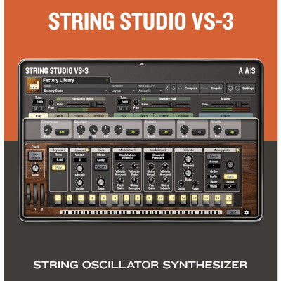 Consisting of picks, bows, hammers, fingers, frets, and dampers, String Studio VS-3 offers a unique blend of modern and creative synthesis.