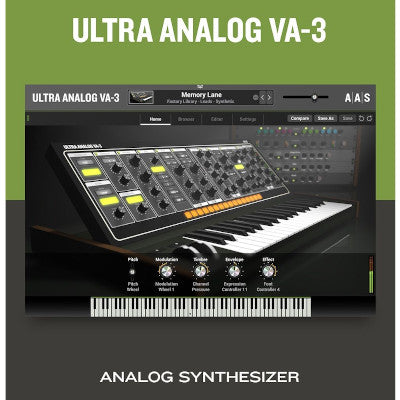 Ultra Analog's unique character comes courtesy of two ballsy multimode filters with multiple drive and distortion options.