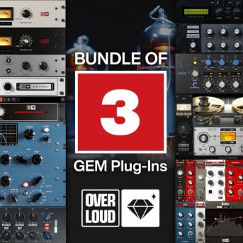 The Gem plug-ins are the Overloud emulations of legendary studio processors, extended beyond the original hardware.
