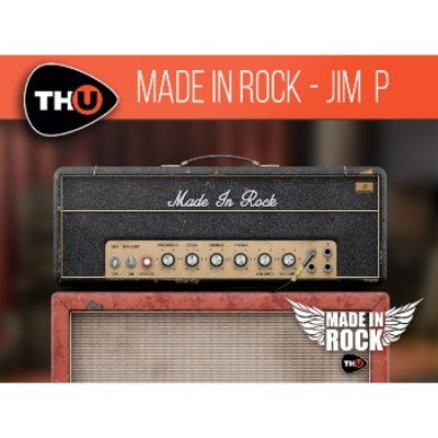 TH-U Made In Rock – Jim P is the plug-in based on the truest emulation of the famous JMP50* head and its matched cabinet.