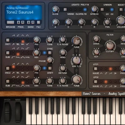 Saurus is an extremely authentic emulation of analog synthesizers. It covers all aspects of the most famous and expensive synthesizers, but without their disadvantages.