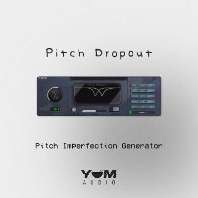 LoFi Pitch Dropout adds character with subtle to strong pitch errors. Imagine a tape in an old playback system getting stuck and then speeding up again to catch up, adding a nice and subtle flux to the pitch of your signal